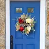 Decorative Flowers Spring Summer Wreath For Front Door Unique Housewarming Gift Farmhouse Porch Decor Wedding Favors Home