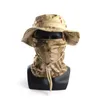 Basker utomhus reser solskade hatt benny armé fan bergsklättring camping huvudbonad taktisk kamouflage snabb torkning tätning mask