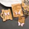 Pendant Necklaces Fashion Charm INS Two Butterfly Stitching Friendship Necklace For Women Personality Colorful Jewelry Friend Gift R230612