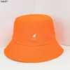 Ins wind primavera verão nova moda simples versão coreana versátil guarda-sol protetor solar impressão KANGOL canguru Bucket hat