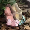 Designer Kids Girls Sandals Cute Butterfly Rhinestone Children Shoes Toddler Baby Sandal Comfortable Princess Jelly Shoes