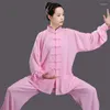 Ropa Étnica Seragam Tai Chi Tradicional Cina Pakaian Wushu Latihan Pagi Dewasa Kostum Tang Sayap Bela Diri Untuk Anak