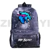 배낭 뜨거운 판매 MR Beast Backpack Anime Laptop Back Pack Scopbags 십대 소녀를위한 만화 배낭 MR Beast Travel Book Bags J230517