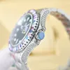 Herenhorloge diamanten horloge automatisch mechanisch uurwerk saffier roestvrij stalen band vouwsluiting waterdicht horloge 40 mm