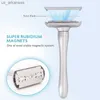 Safety Razor Magnetic Justerable Double Edge Classic Mens Rakning Mild 1-8 File Hair Removal Shaver Gift Package L230523