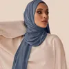 Scarves Fashion Modal Cotton Jersey Hijab Scarf Long Ramadan Muslim Shawl Plain Soft Turban Tie Head Wraps 170*60 For Women Africa Woman