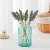 Gedroogde bloemen 6 stks/lot 32 cm schuimtarweoren bloem lavendel kunstmatig voor pastoraal huis bruiloft feest decoratie nep riet decor