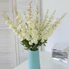 Dekorative Blumen 1 Teile/los 67/80 cm Künstliche Delphinium Blume Zweig Gefälschte Blatt Für Hochzeit Hause Hyazinthe Seide