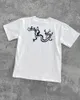남자 T 셔츠 2023하라 주쿠 패션 대형 셔츠 남자 힙합 티셔츠 빈티지 90 년대 스트리트웨어 애니메이션 짧은 슬리브 탑 고딕 의류