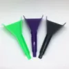 Colorful Smooth Plastic Smoking Herb Tobacco Funnel Filling Roller Cone Horn Cigarette Cigar Maker Holder Snuff Snorter Bottle Sniffer Spice Miller Shovel DHL