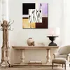Moderno dipinto a mano astratto su tela Tuxedo Junction pittura a olio Home Decor per camera da letto