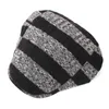 Berets Autumn Winter Acryl Patch Work Newsboy Caps Flat Hat Mężczyzna i malarz Beret G230612