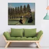 Tropical Landscapes Art Henri Rousseau Painting The Artist Painting His Wife Canvas Artwork Handmade High Quality Wall Decor