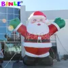 LED -upplyst jätte 20ft uppblåsbar jul Santa Model ANNONSERING JULA GAMMA JA XMAS BALLOON Outdoor Party Decoration