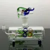 Glazen pijpen Roken Vervaardiging Handgeblazen waterpijp Klassieke kleurrijke Big Head Horizontale pijp 8-vormige Dragon Bottle Water Smoke Bottle