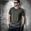 Męskie koszule krótkoczeprzewani mężczyźni Szybki suchy koszulka Summer Summe O-Neck Special Force Wojskowe TAKTICAL TOPS MARDY SLIM STRANS
