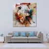 Contemporary Canvas Wall Art Figuraive Romantic Handmade Modern Decor for Hotel Room Decor