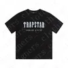 2023 Trapstar London T قميص الصدر أبيض-أزرق اللون منشفة التطريز قمصان رجالي قمصان الشارع عادية مصمم Trapstars قصيرة الأكمام الهيب هوب الشارع الشهير بلايز