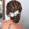 Wedding Hair Jewelry Flower Hairpin Guest Headdresses White Barette Woman R230612