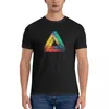 Herrpolos abstrakt multi color cubizm målning klassisk t-shirt mens vintage t skjortor casual elegant