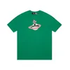 Duyou Men's Spray Orb T-shirt Vivienne West Wood T-shirt Brand Clothing Men Kvinnor Summer T-shirt med bokstäver Cotton Jersey High Quality Tops 78172