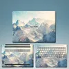 Skinn skinn för Huawei MateBook D16 2021 Cover Protective Films Protector för D16 HVYWAP9 Matte Colorful Marble Laptop Sticker