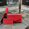 Designer plånbok handväska högkvalitativ kuvertväskor klassiska crossbody väskor klaffpåsar mode axelpåsar kedjepåsar kvinnor plånböcker äkta läder kvinnor handväska damer