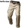 Pants Refire Gear Men's Military Cargo Pants Army Combat Soldiers Airsoft Tactical Pant Cotton Swat Camo Multi Pockets Casual byxor