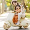 Voiture électrique pour enfants monter sur moto Tricycle électrique marche bébé Style Vintage voiture enfants 3 roues batterie voiture