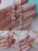 Nouveau collier Bracelet Sliver Gold Pendant pour les femmes bijoux bijoux mince fille fille fille maman couple Fashion Watche Wedding Party Thanksgiving Day Valentin