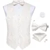 Yelekler Moda Erkek Yelek Beyaz Resmi Elbise Düğün Partisi Takım Yelek Smokin İnce Fit Yelek Çat Tie Set Fitness kolsuz ceket