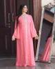 Vêtements ethniques Abaya's 2023 doré femmes Robe Robe à manches longues dubaï turquie arabe maroc Caftan Caftan