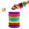 Bracelet anti-moustiques Bracelets antiparasitaire Protection contre les insectes pour adultes enfants en plein air Anti moustique bracelet en gros