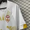 23 24 Maillots de football de Macédoine du Nord ELMAS ALIOSKI PANDEV TRAJKOVSKI Chemise de football JAHOVIC RISTOVSKI MUSLIU 2023 Équipe nationale Home Away 3ème Kit Hommes Uniformes pour enfants