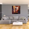 Abstract Canvas Art Spotlight Dancing Handcrafted Oil Painting Modern Decor for Studio Apartment