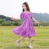 Girl's Dresses Girls Short-sleeved Dress Summer New Children's Princess Little Girl Elegant Avant-garde Premium R230612