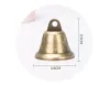 Factory Christmas Decorations Craft Bells Brass Crafts Vintage Hanging Wind Chimes Making Dog Training Doorbell Christmas Tree 1.65 x 1.5 Inch Bronze i0612