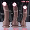 Super Réaliste Gode Doux Silicone Gros Pénis Pas Cher Couples Sex Toy Poussée Ventouse Pour Adultes G-Spot Stimulateur Sexy Shop L230518