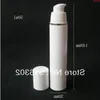 20 X 50ml Empty White Airless Lotion Pump Cream Bottle For Cosmetic Use 5/3oz Containersgood Rmoic