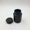 50pcs/lot 100ml 100cc Plastic HDPE Black Pharmaceutical container Pill Bottles with hard pull-ring cap for Medicine Packaging Kkjuw