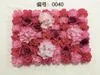 Decorative Flowers 40 60 CM Densified Wall Artificial Rose Peony Flower Panel For DIY Pink Romantic Wedding Party Backdrop