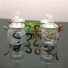 Szklane rury palenia produkuj ręcznie wysadzony wodę klasyczny czajniczka szklana wodę do butelek o wodzie