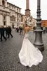 Berta Sexy Meerjungfrau Brautkleider Schatz Spitze Applikation Sweep Zug Strand Boho Brautkleider Plus Size Robe de Marie