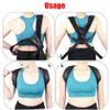 Back Support Posture Corrector Justerbar nackstång Training Equipment Home Office Man Woman Postura Shoulder Correction Belt 230613