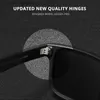 新しい更新された偏光メンズサングラスリアルコーティングミラーレンズカップルのタンクヒンジ付きサングラス2501-PROL230523