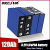 Batterie Rechargeable LiFePO4 3.2V 120Ah, Lithium fer Phosphate, 10/12/14/18 pièces, combinaison système solaire EV bateau Yacht 12V 24V