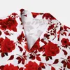 Chemises décontractées pour hommes 2023 Design Original hommes plage glace soie goutte impression numérique à manches courtes fleur petit haut vêtements