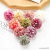 Flores secas 20 peças 4cm álbum de recortes artificial multicolorido decorações de natal para casa festa de casamento caixa de doces diy bolo hortênsia de seda