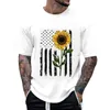 Heren T-shirts Heren ronde hals Letter Print Casual shirt met korte mouwen Lange heren Lange heren Katoen Spandex