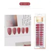 False Nails Colorful Artificial Full Cover Fake Fingernails For Bride Wedding Polish Free Manicure SANA889